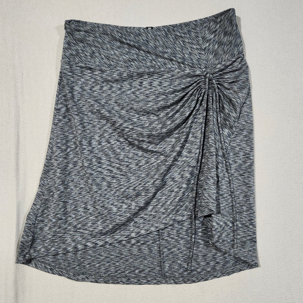 The North Face Womens Green Space Dye Side Knot Faux Wrap Skirt Large Stretch